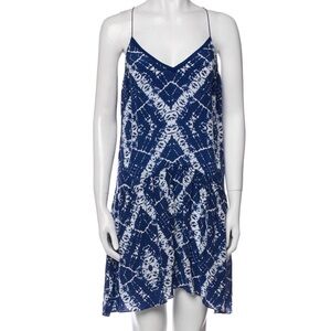 Rebecca Taylor Navy and White Silk Slip Dress